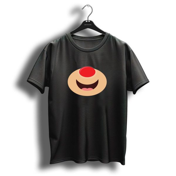 Rudolph Red Nosed Reindeer Holiday Christmas Face Mask Nose And Smile T Shirt 1 t shirt 1