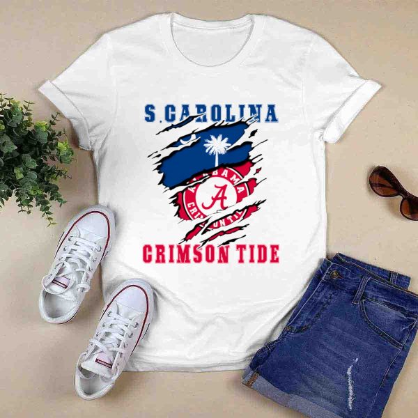 S Carolina Resident Alabama Crimson Tide Fan Forever T Shirt Style 1 0