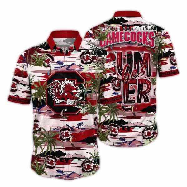 SC Gamecocks Flower Hawaii Shirt