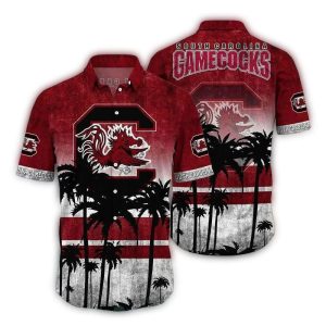 South Carolina Gamecocks Coconut Distressed Vintage Hawaiian Shirt