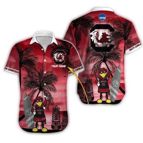SC Gamecocks Hawaiian Shirt Custom Name Hawaiian Shirt Cheap For Men Women 1