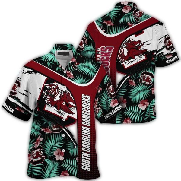 SC gamecocks custom name green hawaiian shirt 9000 ji2mi