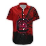 South Carolina Gamecocks Basketball Distressed Hawaiian Shirt