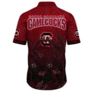 South Carolina Gamecocks Flamingo Landscape Vintage Hawaiian Shirt