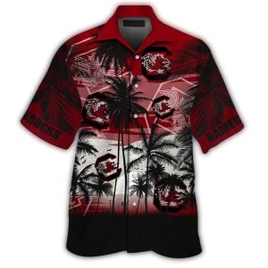 South Carolina Gamecocks Dawn Beach Tropical Hawaiian Shirt
