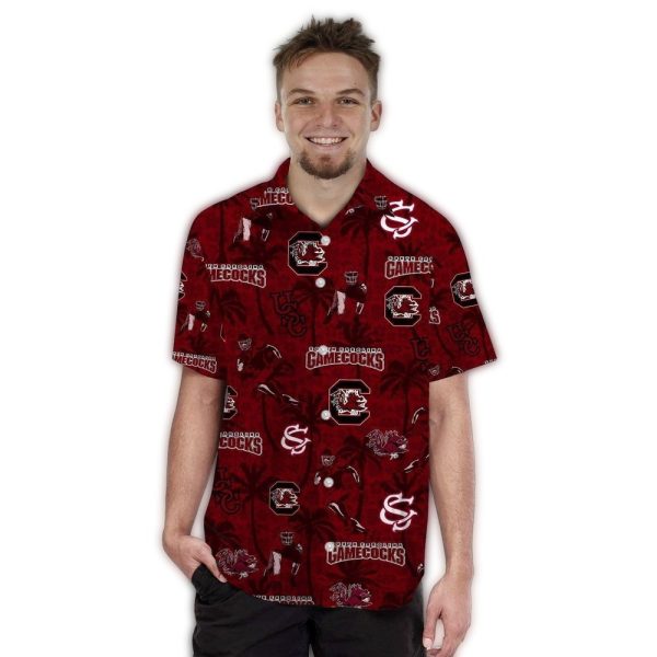 SC gamecocks name personalized coconut tropical hawaiian shirt 3080 kk9xv