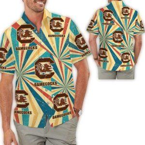 South Carolina Gamecocks Retro Vintage Hawaiian Shirt