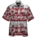 South Carolina Gamecocks Coconut Floral Pattern Hawaiian Shirt