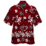 South Carolina Gamecocks Floral Flowers Hawaiian Shirt