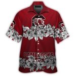 South Carolina Gamecocks Floral Flower Vintage Hawaiian Shirt