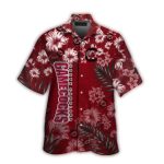 South Carolina Gamecocks Floral Flower And Leafs Pattern Hawaiian Shirt