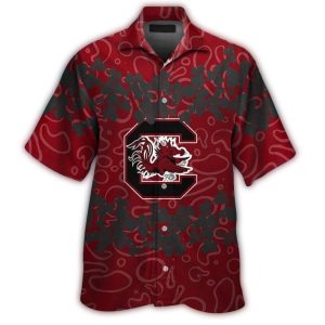 South Carolina Gamecocks Flower Vintage Hawaiian Shirt