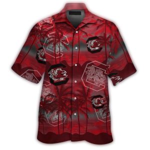 South Carolina Gamecocks Coconut Floral Hawaiian Shirt