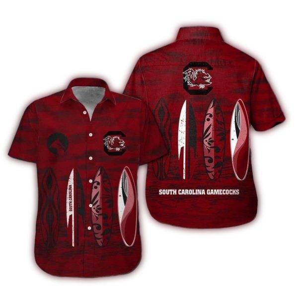 SC gamecocks short sleeve button up tropical hawaiian shirt ver028 7336 vwojo