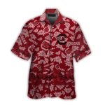 South Carolina Gamecocks Pattern Floral Flower Hawaiian Shirt