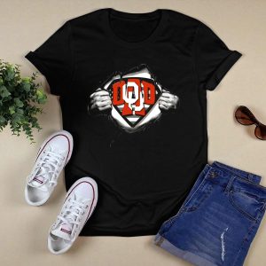 Superdad Oklahoma Sooners Logo Torn Chest T-Shirt
