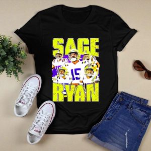 Sage Ryan Lsu Tigers Football Vintage 15 T-Shirt