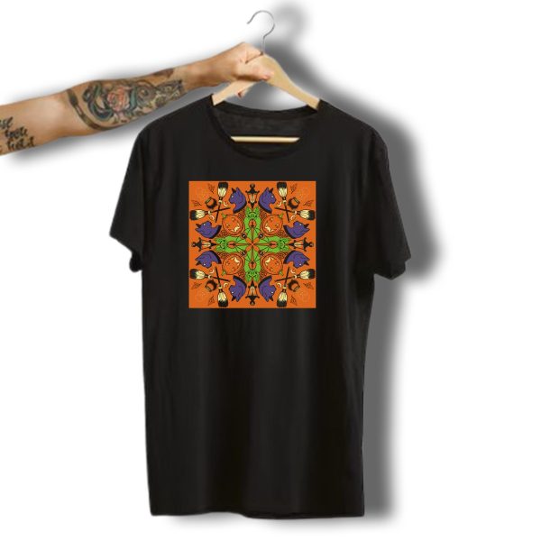 Samhain Halloween Witches Cats Pumpkins Brooms Skulls T Shirt t shirt 1