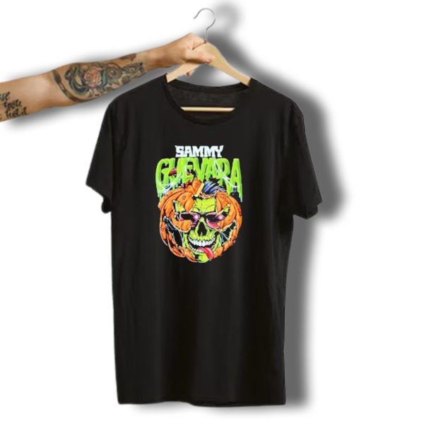 Sammy Guevara Goosebumps Halloween Pumpkin Skull T Shirt t shirt 1