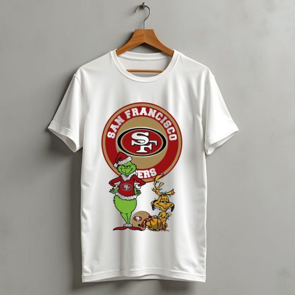 San Francisco 49Ers Grinch And Max Merry Christmas T Shirt 1 t shirt 1