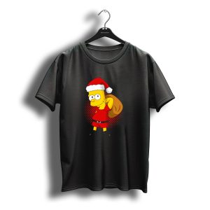 Santa Bart Simpson Christmas Holiday T-Shirt