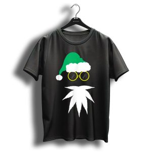 Santa Beard Weed Leaf Naughty Christmas Marijuana T Shirt