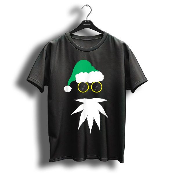 Santa Beard Weed Leaf Naughty Christmas Marijuana T Shirt 1 t shirt 1