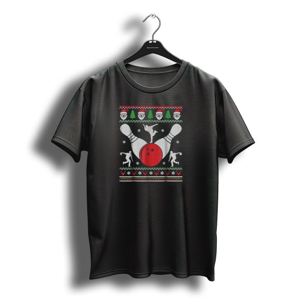 Santa Bowling Dance Ugly Christmas T Shirt t shirt 1