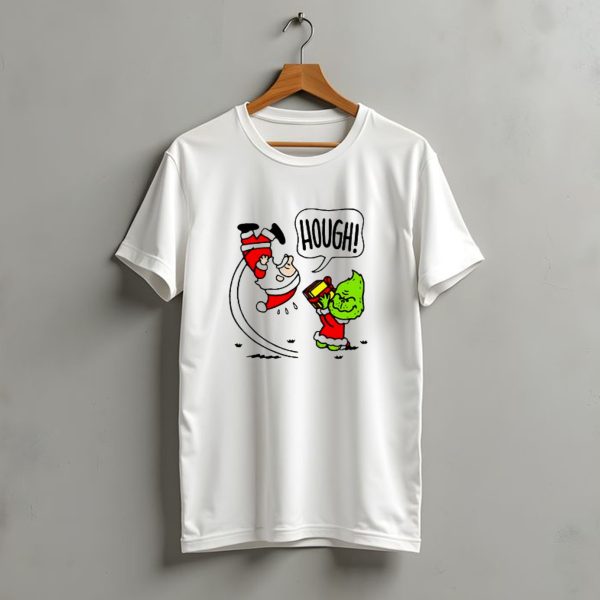 Santa Claus And The Grinch Hough Christmas Peanuts Crossover Not Your Gift T Shirt t shirt 1