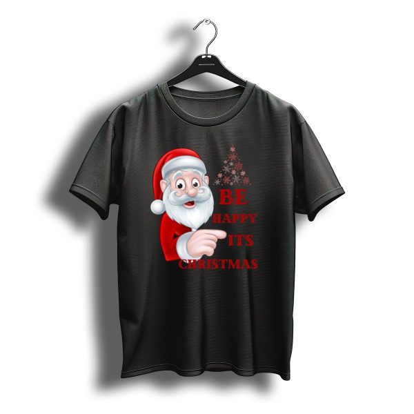 Santa Claus Be Happy Its Christmas Snowflake Tree T Shirt t shirt 1