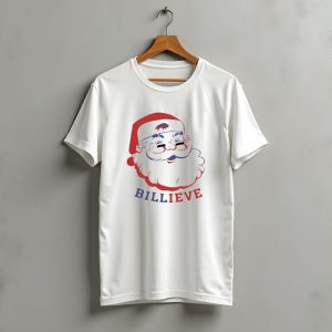 Santa Claus Buffalo Bills Billieve Christmas 2024 Nfl Fan Holiday Spirit T-Shirt