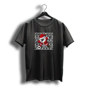 Santa Claus Dab Dance Christmas Soccer Ugly T-Shirt