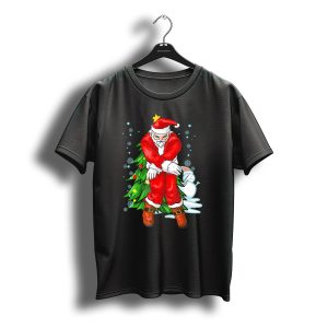 Santa Claus Funny Dance Holiday Christmas Tree Snowman T-Shirt