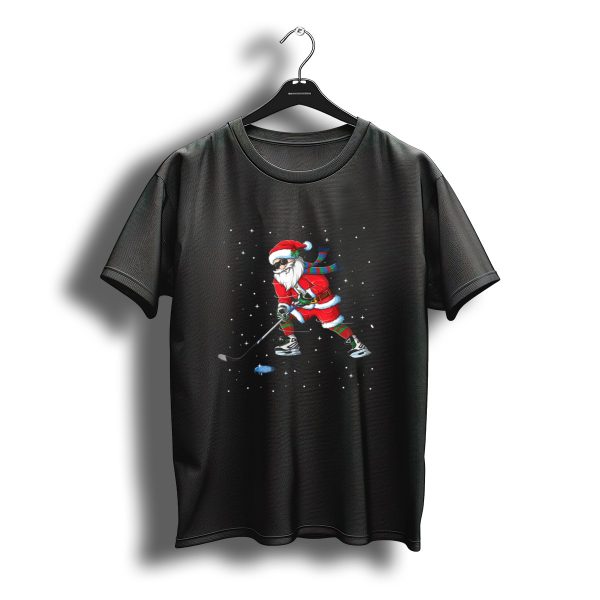 Santa Claus Hockey Christmas Humor T Shirt t shirt 1