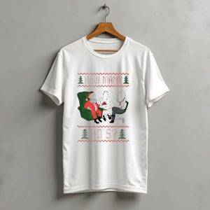 Santa Claus How Many Ho'S Christmas Sweater Holiday Humor T-Shirt