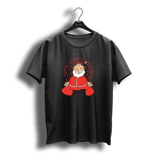 Santa Claus Meditating Christmas Spiritual Yoga Me Zen Holiday Relaxation T Shirt t shirt 1
