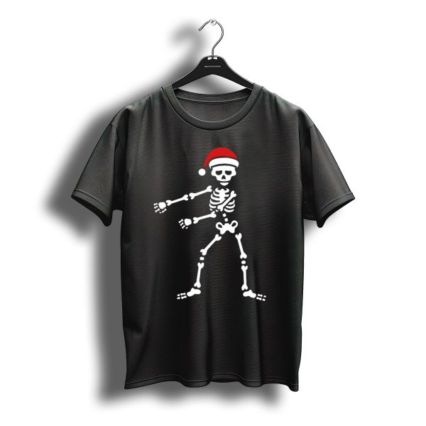 Santa Claus Skeleton Floss Dance Christmas Holiday T Shirt t shirt 1