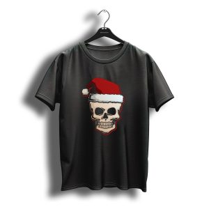 Santa Claus Skull Christmas Hat T-Shirt