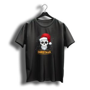 Santa Claus Skull Christmas T-Shirt