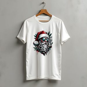 Santa Claus Smoking Weed Marijuana Christmas Holiday T-Shirt