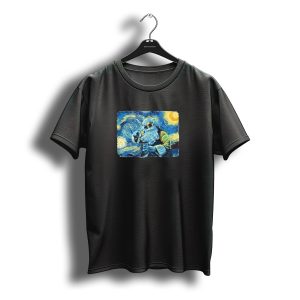 Santa Claus Starry Night Christmas Van Gogh T-Shirt