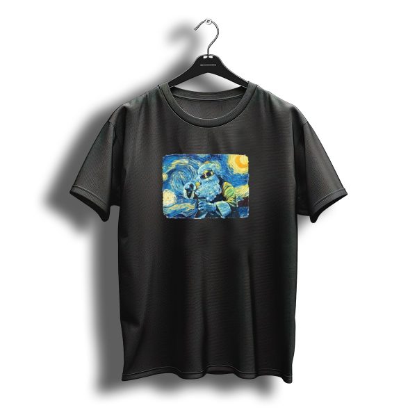 Santa Claus Starry Night Christmas Van Gogh T Shirt t shirt 1