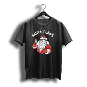 Santa Claws Christmas White Claw Santa T-Shirt