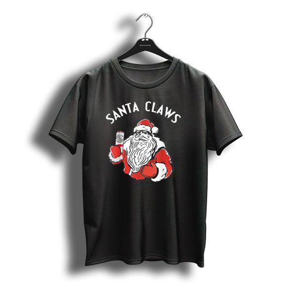 Santa Claws Christmas White Claw Santa T Shirt t shirt 1