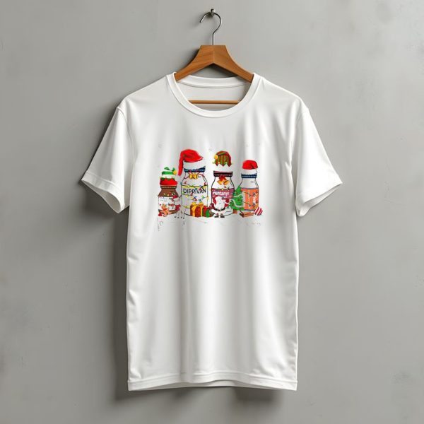 Santa Diprivan Fentanyl Christmas Bottles T Shirt t shirt 1
