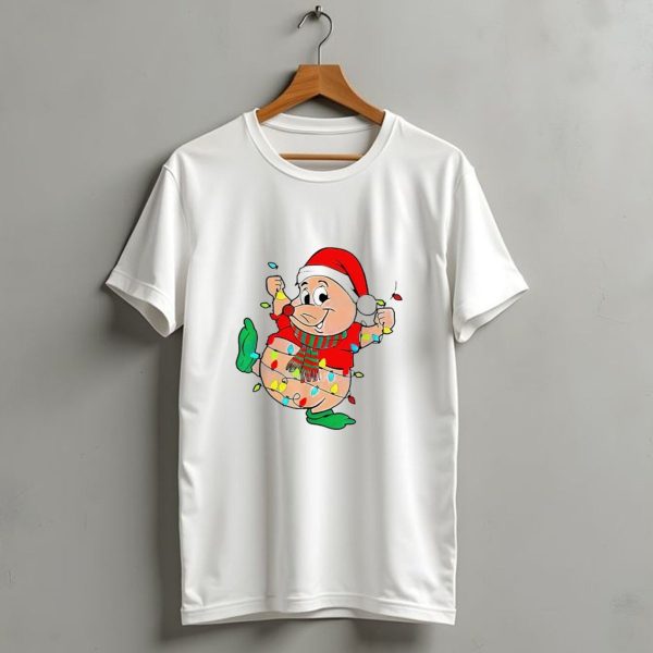 Santa Gus Wrapped In Christmas Lights T Shirt 1 t shirt 1