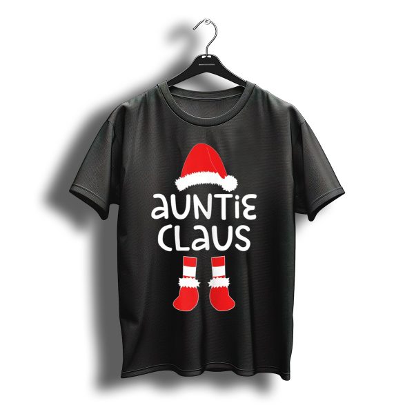 Santa Hat And Boots Auntie Claus Christmas T Shirt t shirt 1