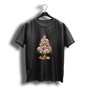 Santa Hat Christmas Tree Skull Pjs Men Mexican Sugar Skull T-Shirt