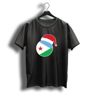 Santa Hat Djibouti Flag Christmas T Shirt