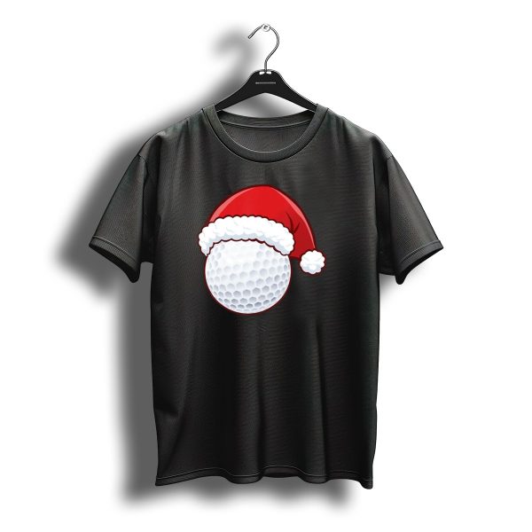 Santa Hat Golf Ball Christmas T Shirt t shirt 1